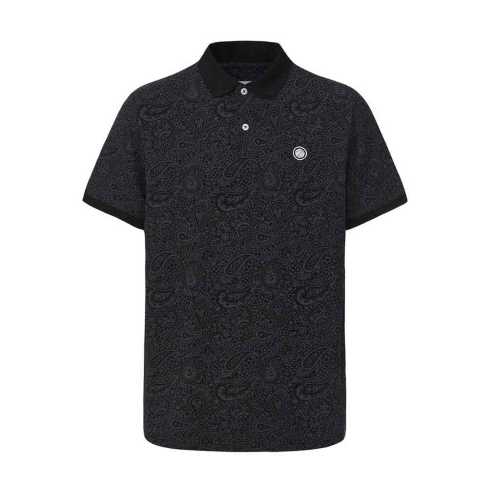 Pretty Green Mens Paisley Polo Shirt / Black